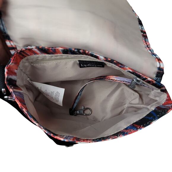 Kipling Sabian Crossbody Mini Bag Purse Lightweight Polyester Colorful AOP - Picture 9 of 10